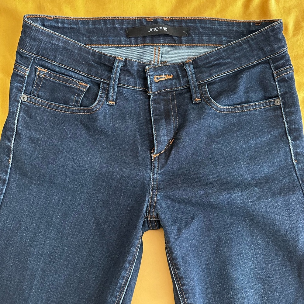 JOE'S Jeans Geraldine Dark Wash Stretch Straight Leg TEXA5244 Jeans Size 25